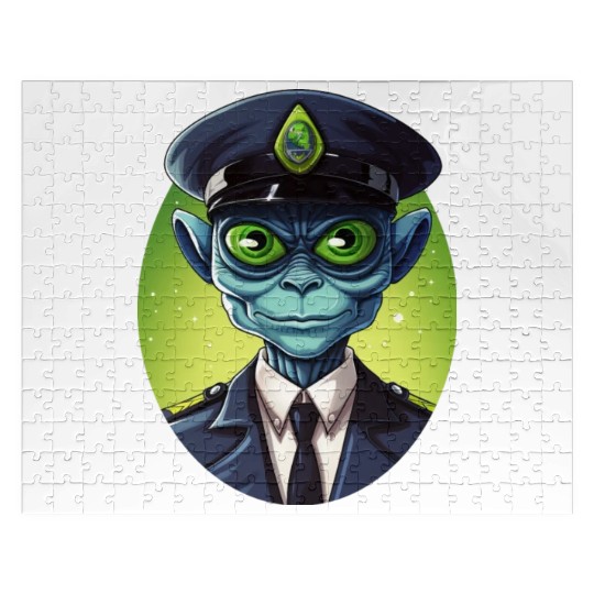 Alien policeman Jigsaw Puzzles