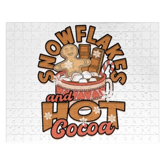 Snowflakes and Hot Cocoa - Snow Jigsaw Puzzles