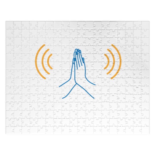 Connect to God I Love Jesus Believer Worship Jigsaw Puzzles