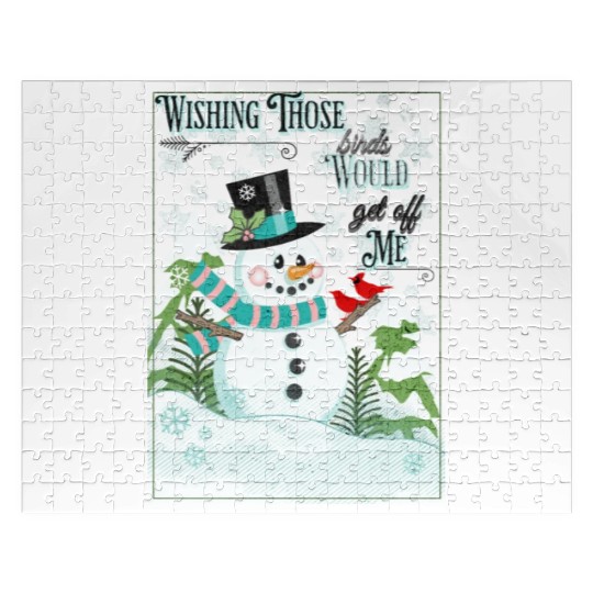 Funny Cranky Snowman Jigsaw Puzzles