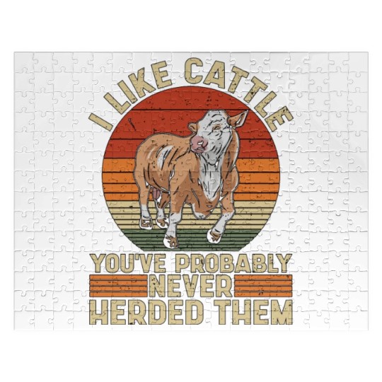 Cattle Farming I Like Cattle You've Dairy Farmer Jigsaw Puzzles