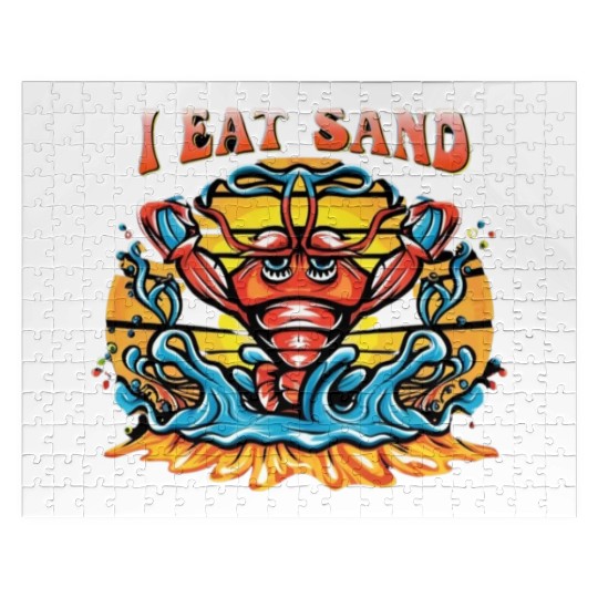 I Eat Sand and Muscular Shrimp Jigsaw Puzzles