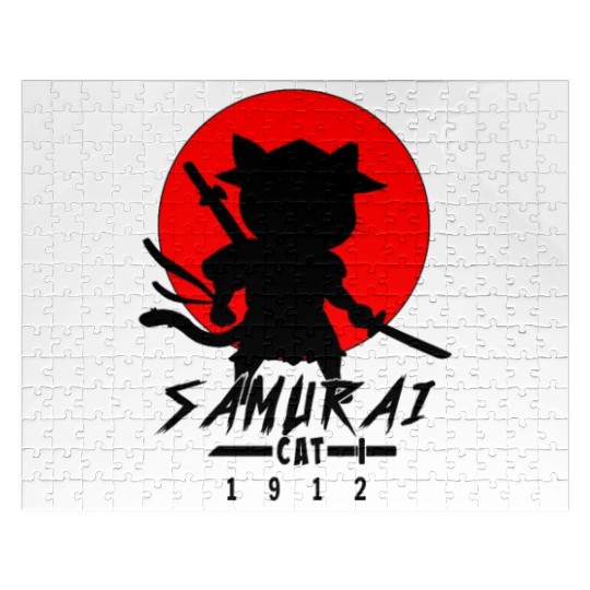 Samurai Cat Jigsaw Puzzles