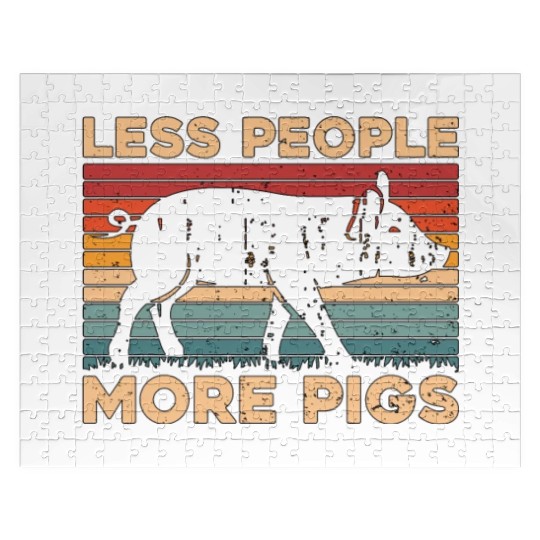 Pig Farming Less People More Pig Livestock Farming Jigsaw Puzzles