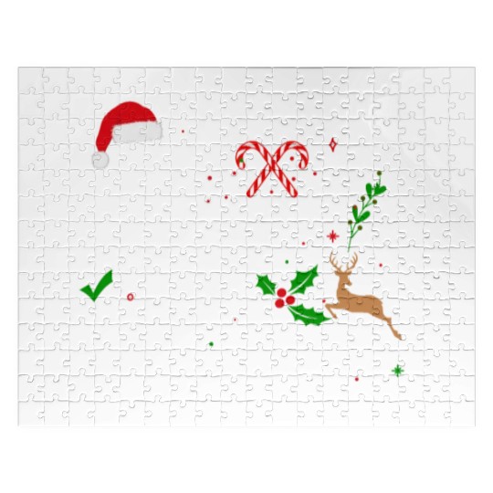 Christmas Nice Naughty Left Unsupervised Reindeer Jigsaw Puzzles