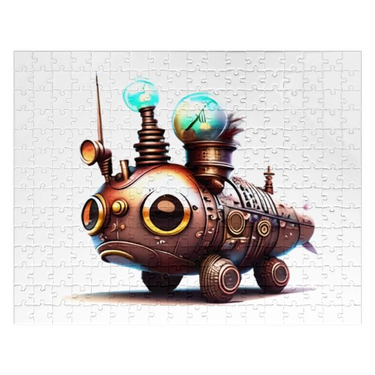 Steampunk Robot Fish Creature Jigsaw Puzzles