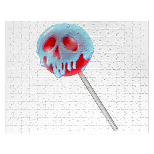 Poison Apple Halloween Candy Lollipop Jigsaw Puzzles