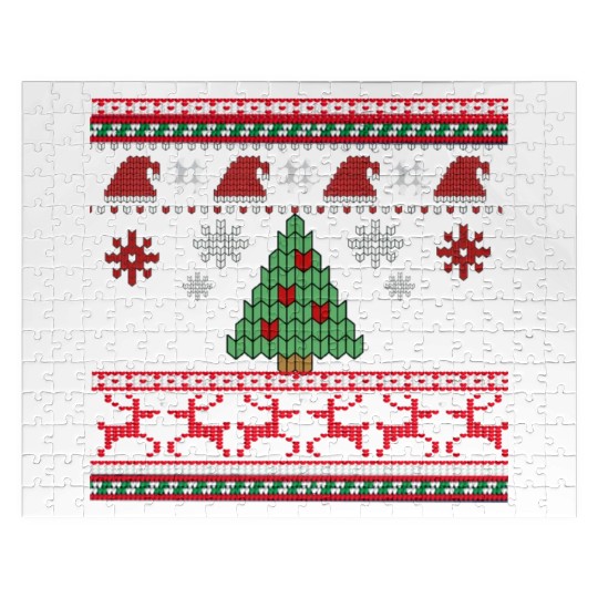Winter Knitting Funny Holiday Jigsaw Puzzles