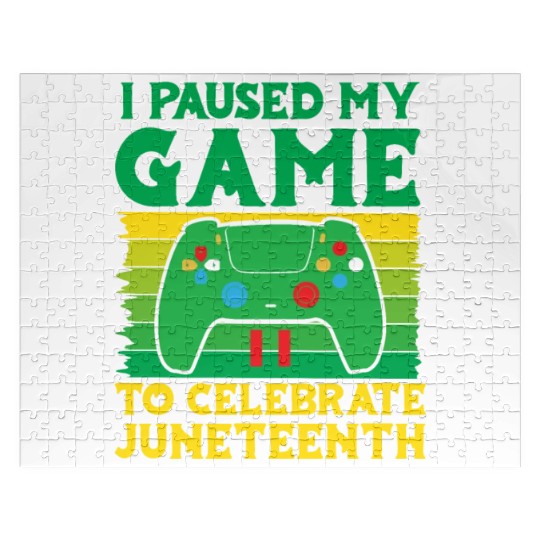 Gamer I Paused my Game to Celebrate Juneteenth Jigsaw Puzzles