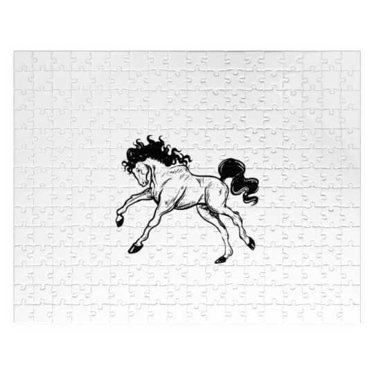 This Girl Runs On Jesus And Horses Horseback Eques Jigsaw Puzzles