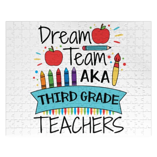 Dream Team Aka Third Grade Teachers Back To School Jigsaw Puzzles