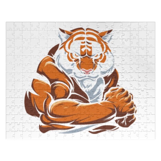 Workout Gym Tiger Jigsaw Puzzles