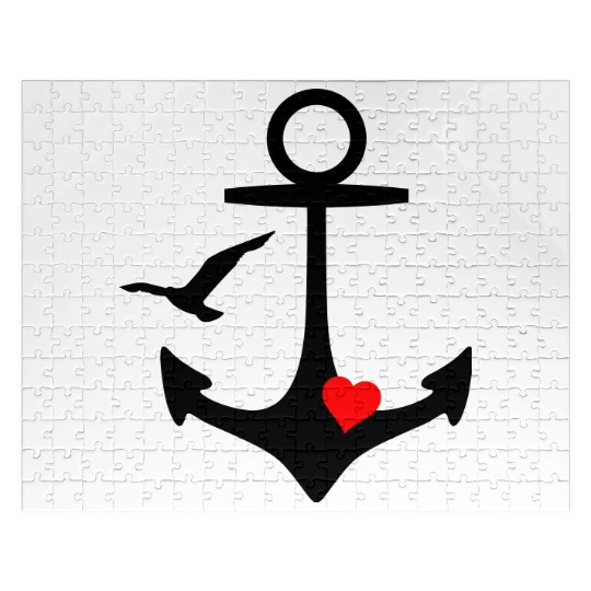 Anchor Heart Seagull Jigsaw Puzzles