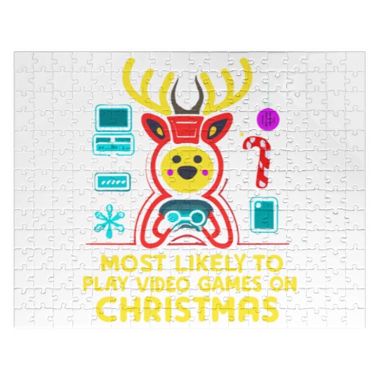 Candy Canes Most Likely To Play Video Games On Jigsaw Puzzles