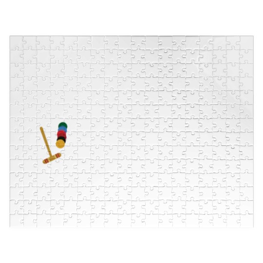 Lawn Game - Golf Croquet Player Jigsaw Puzzles