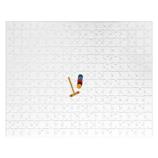 Lawn Game - Golf Croquet Player Jigsaw Puzzles