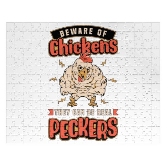 Poultry Farmer Beware Of Chickens They Can Farming Jigsaw Puzzles