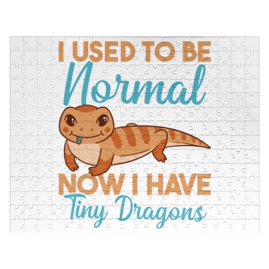 Lizard Collector Reptile Lover Blue Tongue Skink Jigsaw Puzzles