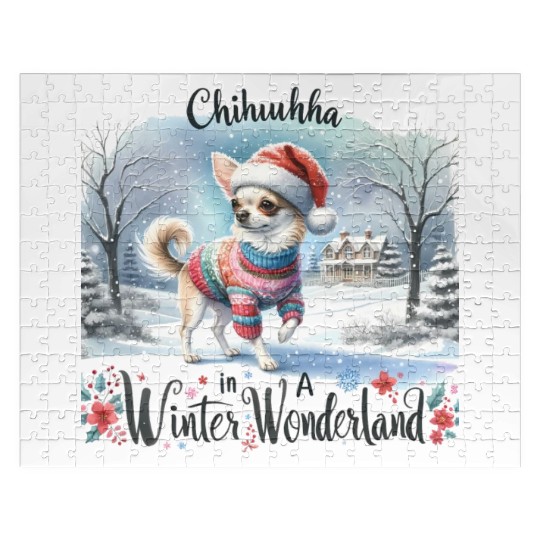 Chihuahua In a Winter Wonderland Jigsaw Puzzles