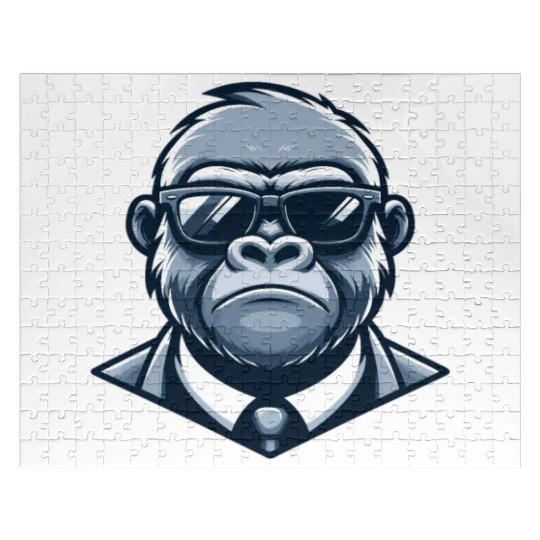 Gorilla With Sunglasses Jigsaw Puzzles