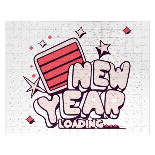 NYE New Year Loading Cheers To Festive New Year's Jigsaw Puzzles