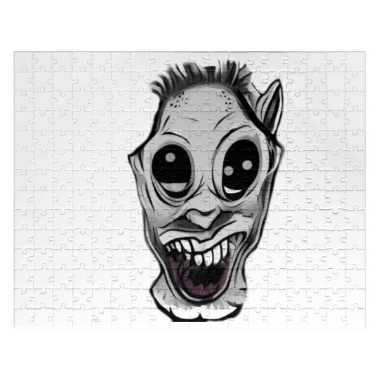 A horror gore face Jigsaw Puzzles