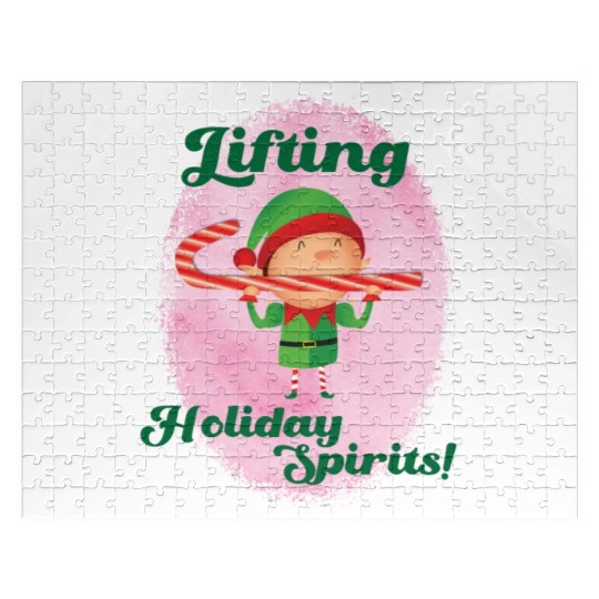 Muscle Elf -Christmas Spirit Workout Jigsaw Puzzles