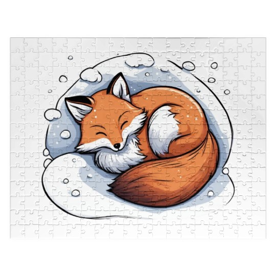 Sleepy Fox Jigsaw Puzzles