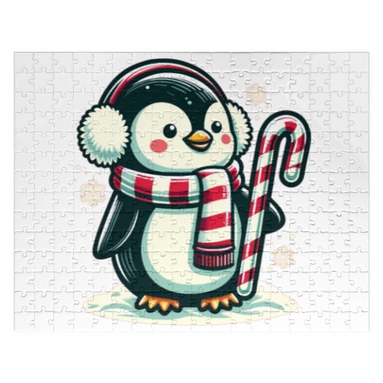 Penguin Christmas Animals Cute Penguins Jigsaw Puzzles