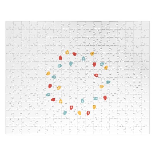 Holiday Cheer Christmas Light Message Jigsaw Puzzles