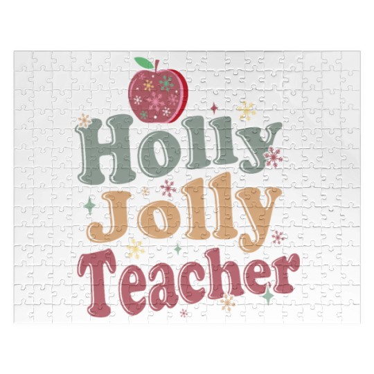 Holly Jolly Teacher Jigsaw Puzzles