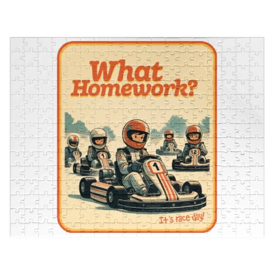 What Homework? It’s Race Day! Jigsaw Puzzles