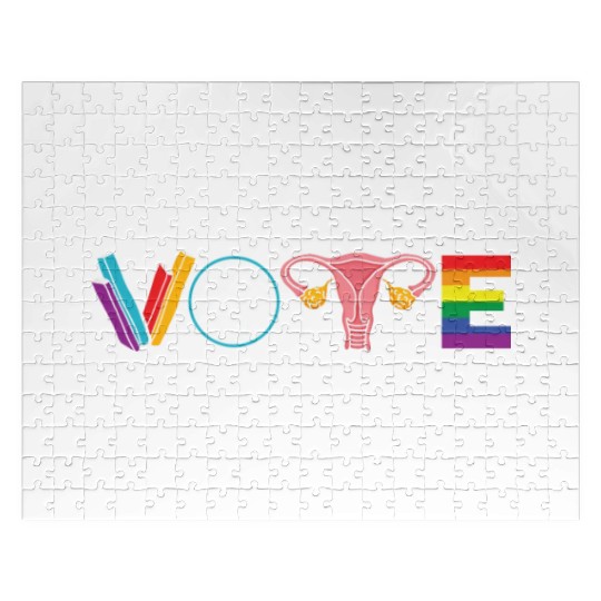 VOTE Bookworm LGBT Equality Voting Voter Vote Jigsaw Puzzles
