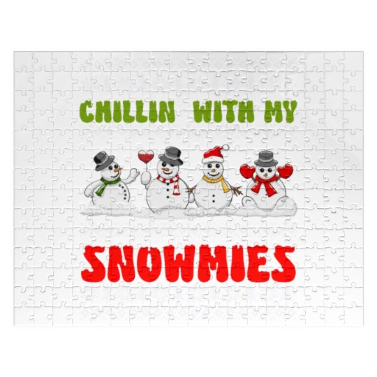 Snowmen Chilling with my Snowmies Winter Jigsaw Puzzles