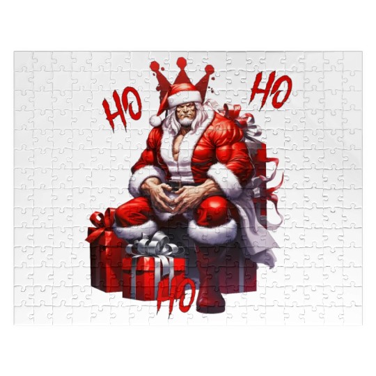 Ho Ho Ho Gym Santa Jigsaw Puzzles