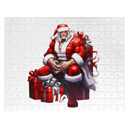 Ho Ho Ho Gym Santa Jigsaw Puzzles