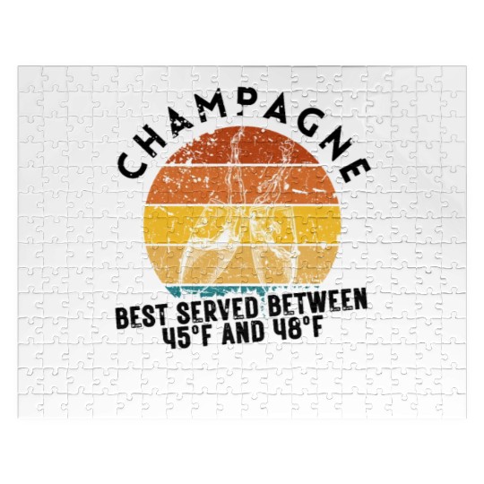 Champagne Best Served Between 45°F And 48°F Jigsaw Puzzles
