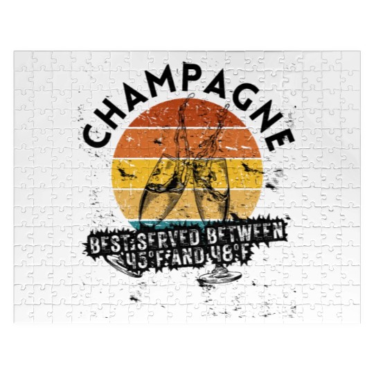 Champagne Best Served Between 45°F And 48°F Jigsaw Puzzles