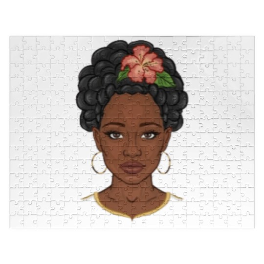 Black girl, black girl magic, African American wom Jigsaw Puzzles