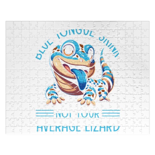 Lizard Collector Reptile Lover Blue Tongue Skink Jigsaw Puzzles