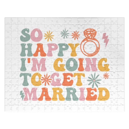 Bride Bridal Party Engagement Jigsaw Puzzles