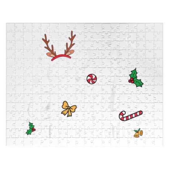 Dear Santa Define Naughty Christmas Reindeer Famil Jigsaw Puzzles