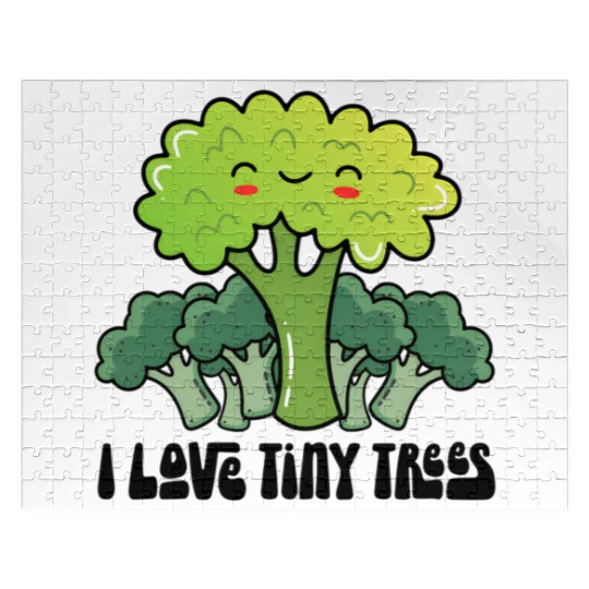 Broccoli I Love Tiny Trees Jigsaw Puzzles