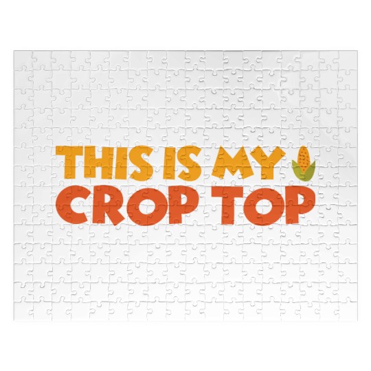 Funny Farming Quotes This Is My Crop Top Farmer Jigsaw Puzzles