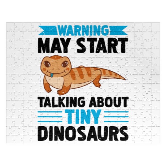 Lizard Collector Reptile Lover Blue Tongue Skink Jigsaw Puzzles