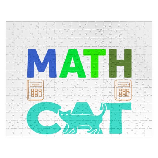 I Love Math And Cats lover Jigsaw Puzzles