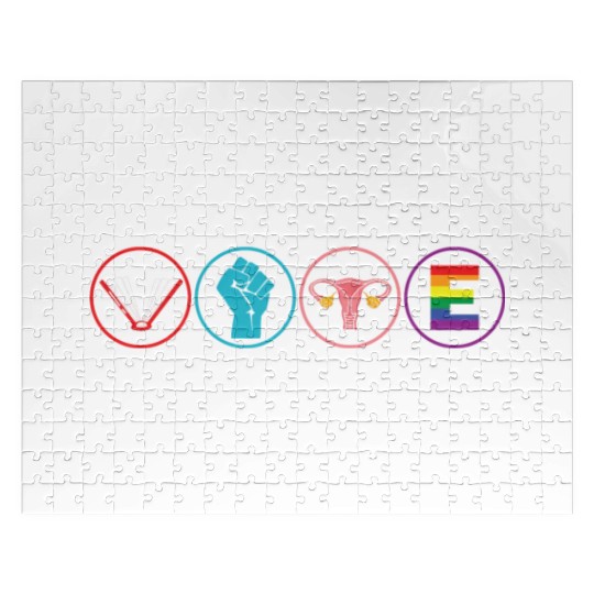 VOTE Bookworm LGBT Equality Voting Voter Vote Jigsaw Puzzles