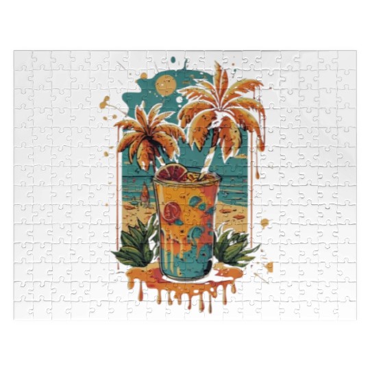 Tropical Bliss: Beach Cocktail Vibes Jigsaw Puzzles
