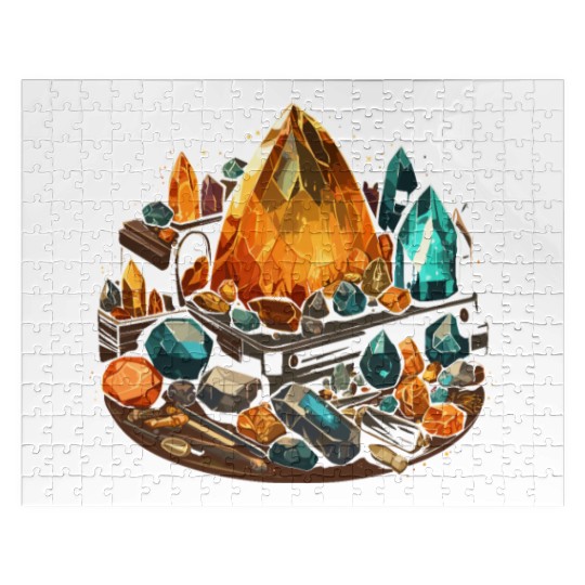 Lapidary Artist Gemstone Stone Collecting Stone Jigsaw Puzzles