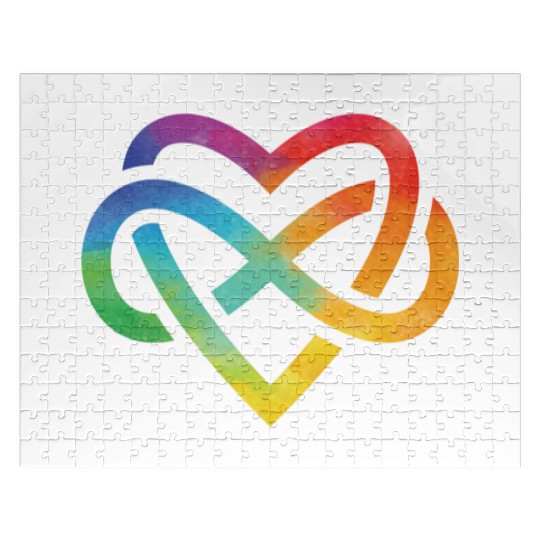 Forever Loved Rainbow Pride Infinite Symbol Jigsaw Puzzles